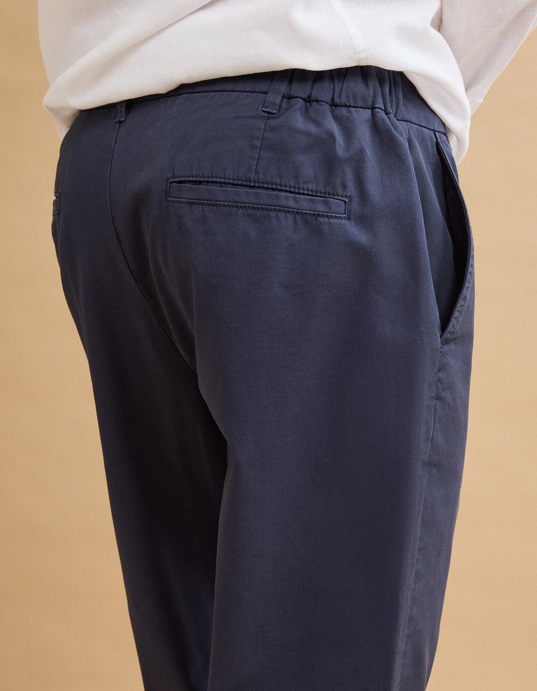 Cal&ccedil;as 'Tapered Fit', Homem, Azul Escuro