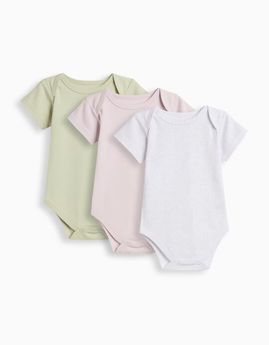 Comprar Online Pack 3 Bodies de Manga Curta, Menina, Multicor