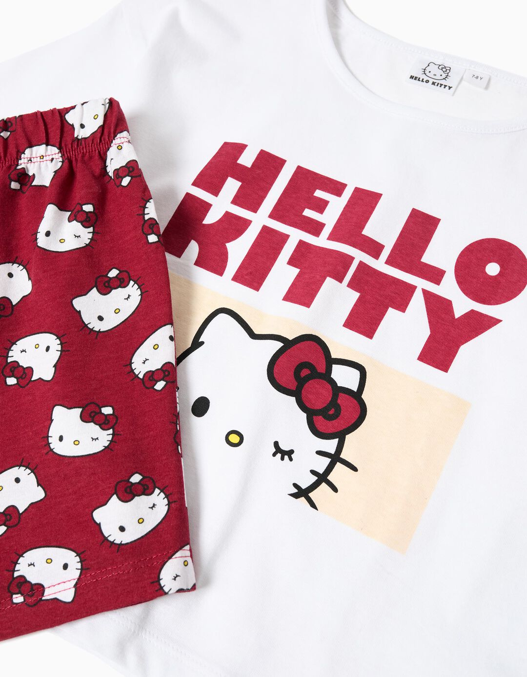 Pijama 'Hello Kitty', Menina, Branco
