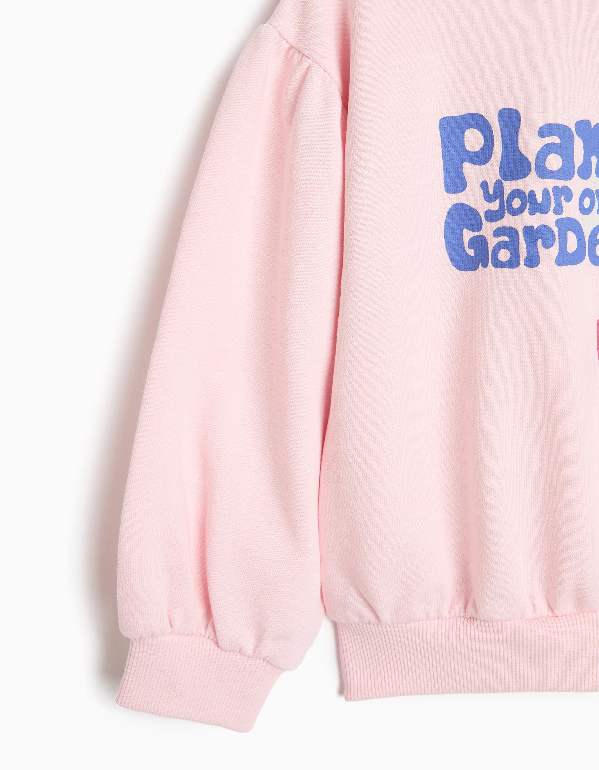 Comprar Online Sweatshirt De Felpa Estampada, Menina, Rosa Claro