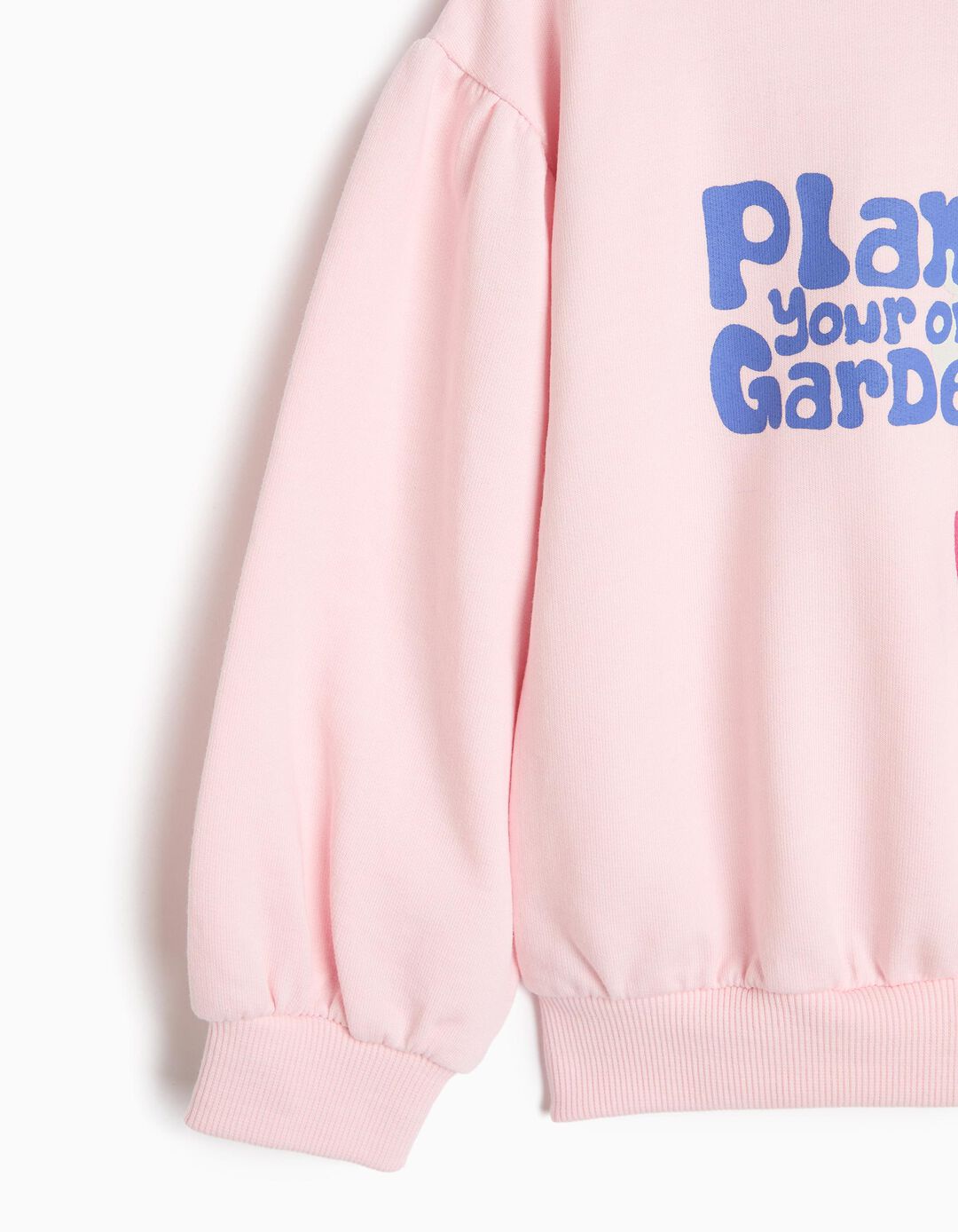 Sweatshirt De Felpa Estampada, Menina, Rosa Claro