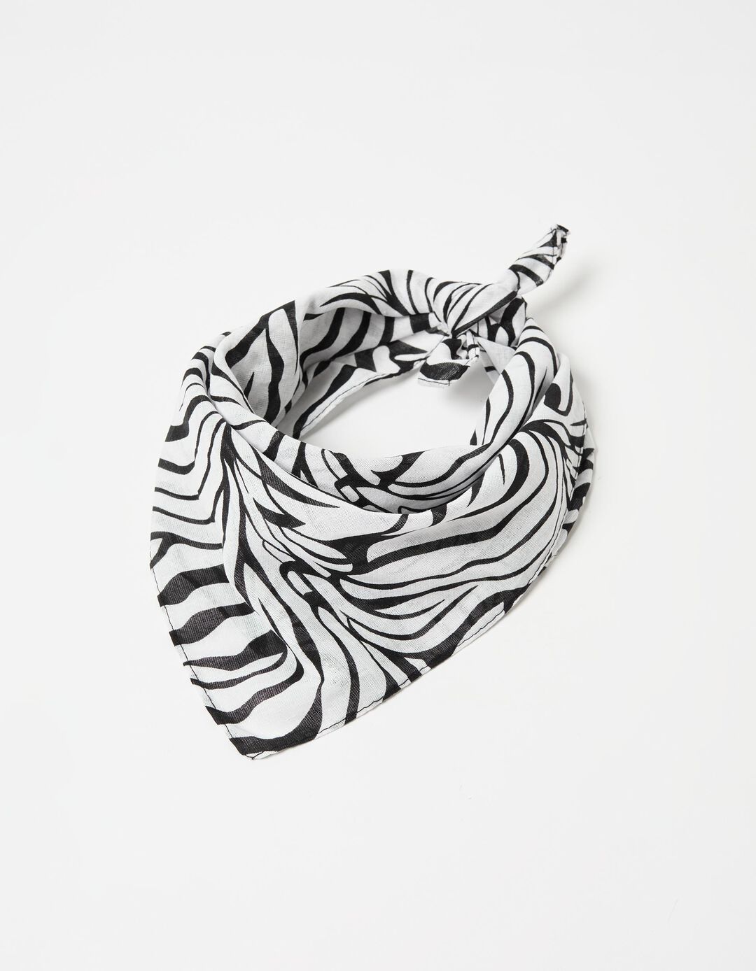 Lenço Zebra, Mulher, Preto