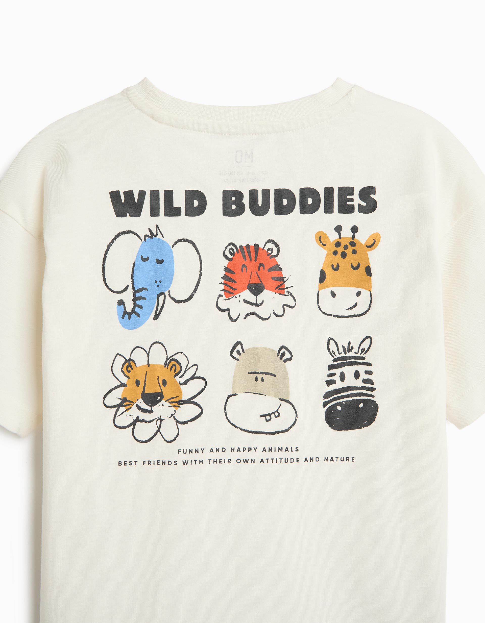 Comprar Online T-shirt com Bolso, Menino, Branco