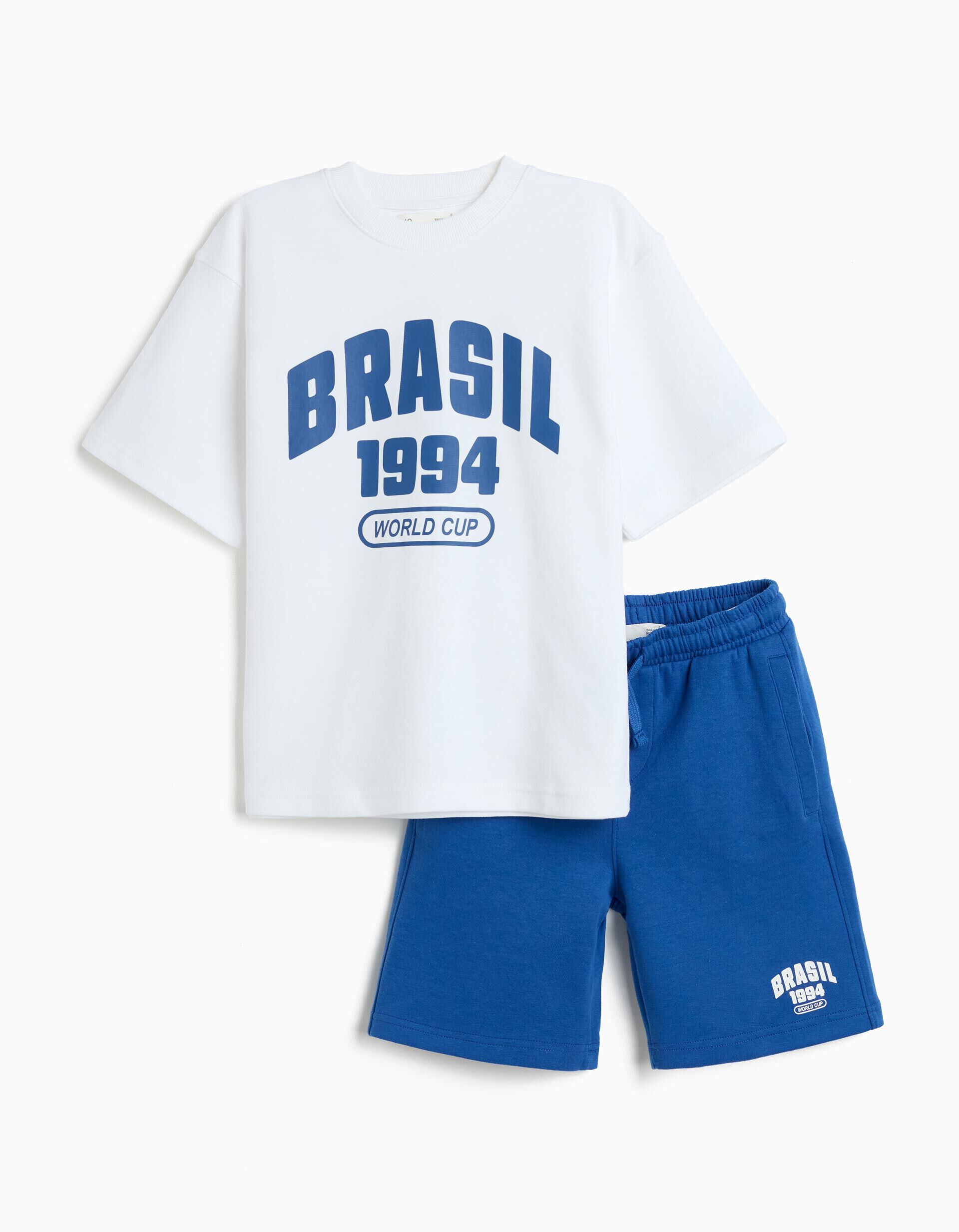 Comprar Online Conjunto T-shirt e Cal&ccedil;&otilde;es, Menino, Azul
