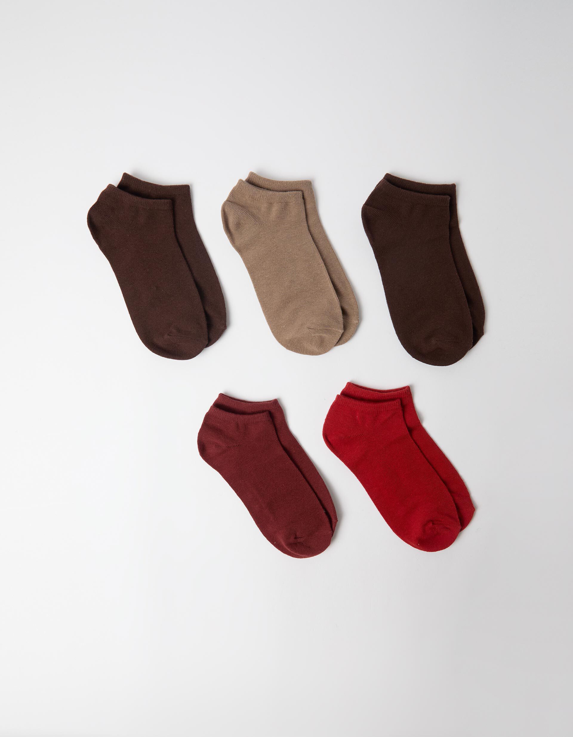Comprar Online Pack 5 Pares De Meias Tornozelo, Mulher, Multicolor