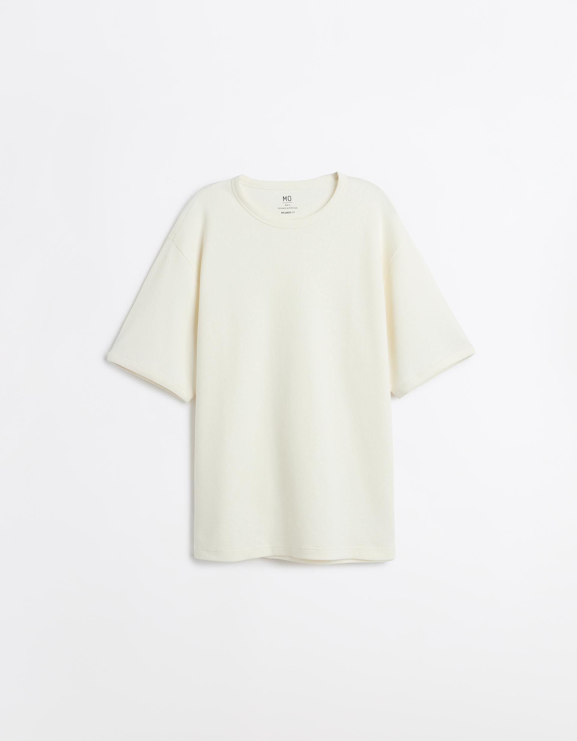 Comprar Online T-shirt Waffle, Homem, Cru