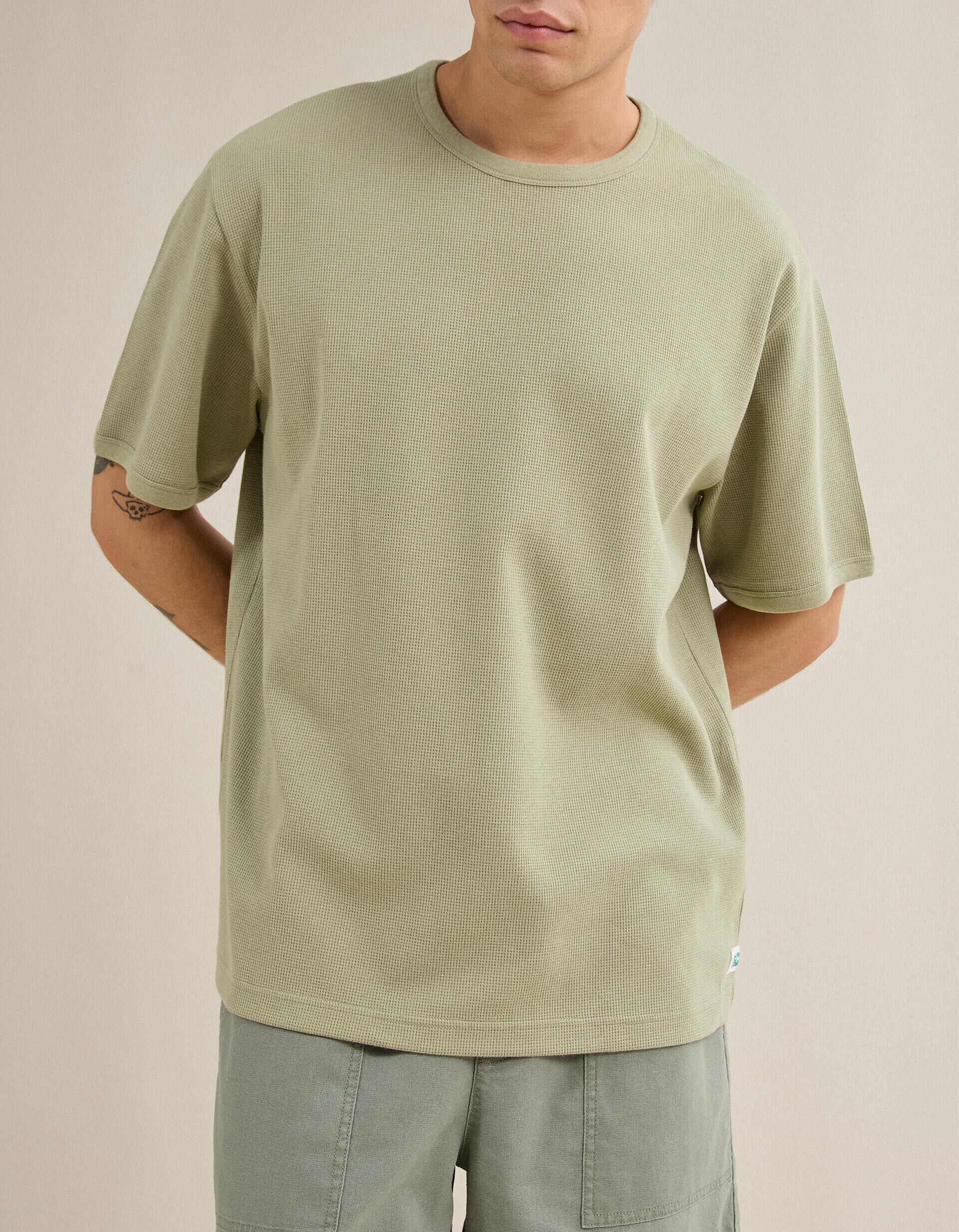 Comprar Online T-shirt Waffle, Homem, Verde