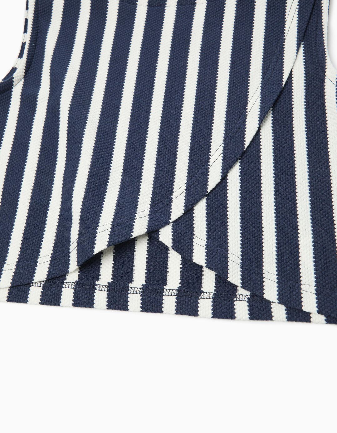 Top Riscas, Menina, Azul Escuro