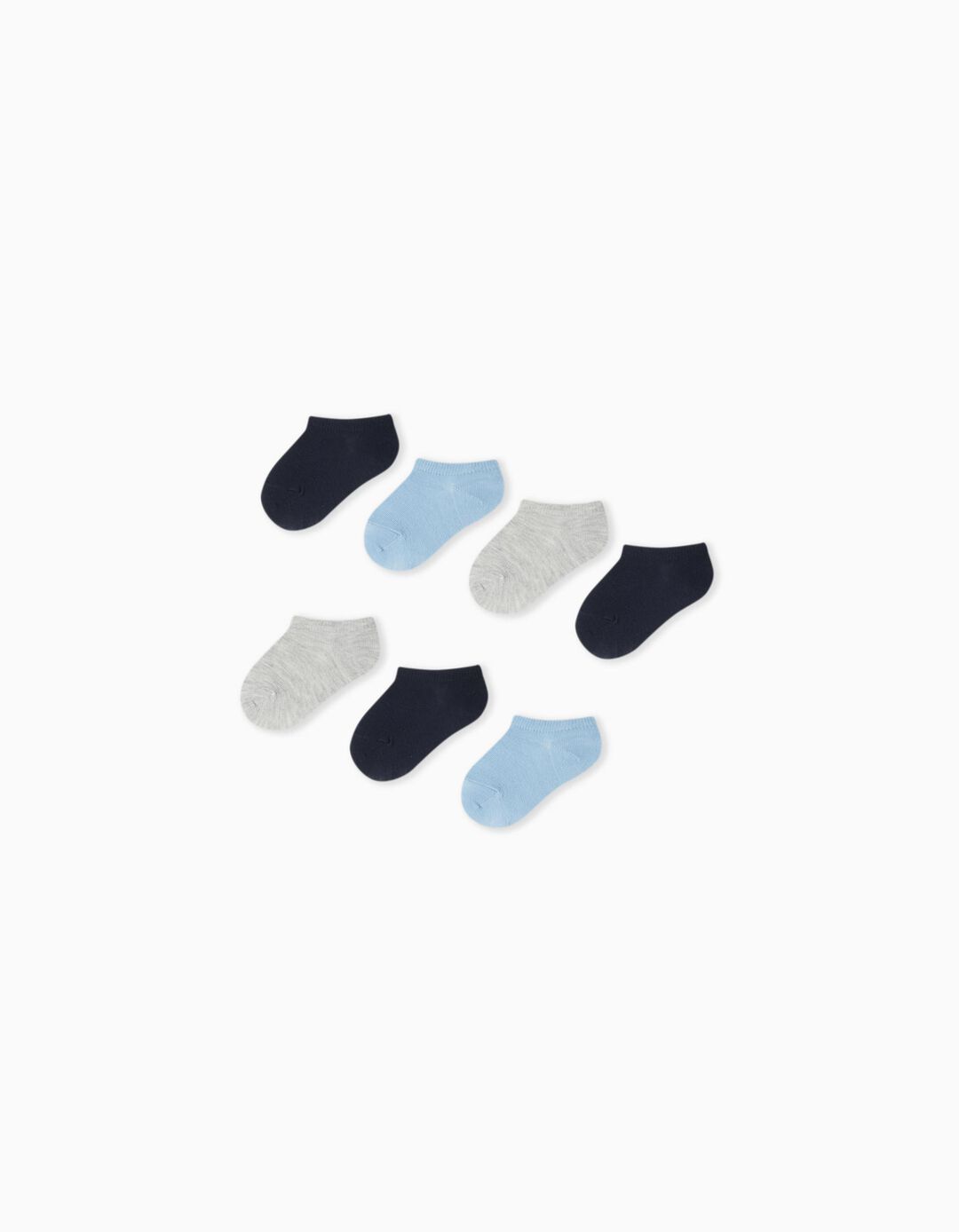Pack 7 Pares de Meias Tornozelo, Menino, Multicor