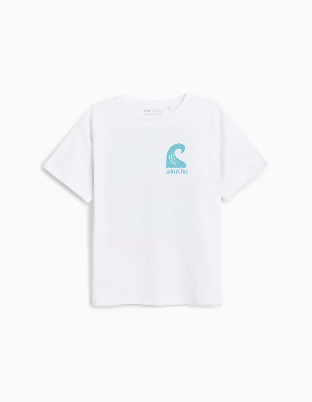 T-shirt Print, Menino, Branco 