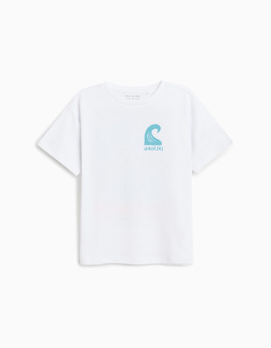 Comprar Online T-shirt Print, Menino, Branco 
