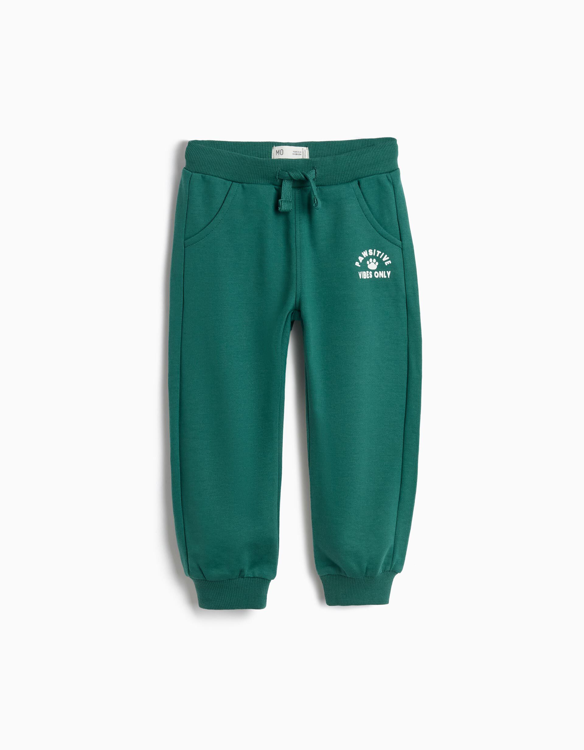 Comprar Online Cal&ccedil;as De Felpa, Menino, Verde Escuro