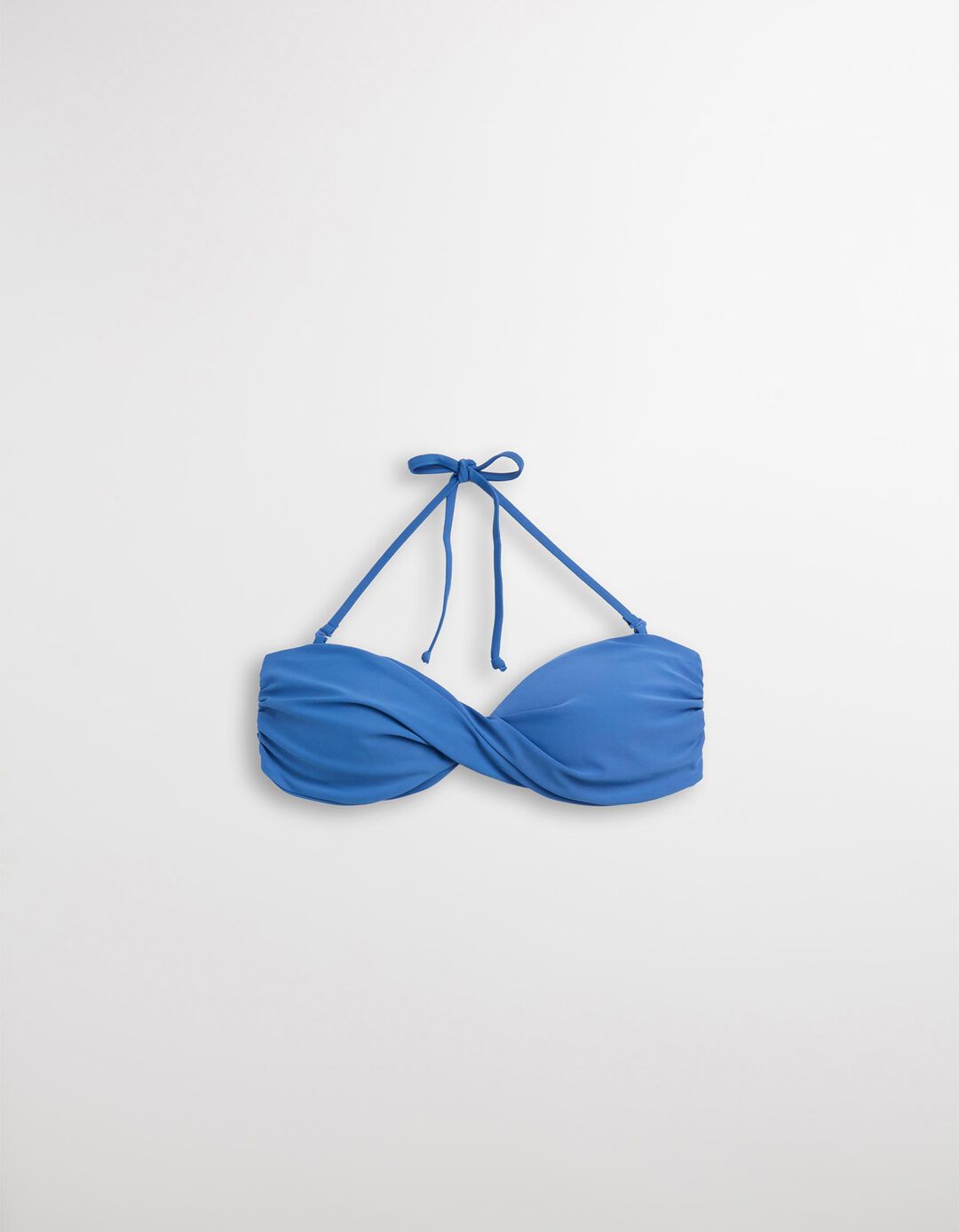 Top de Biquíni Cruzado, Mulher, Azul