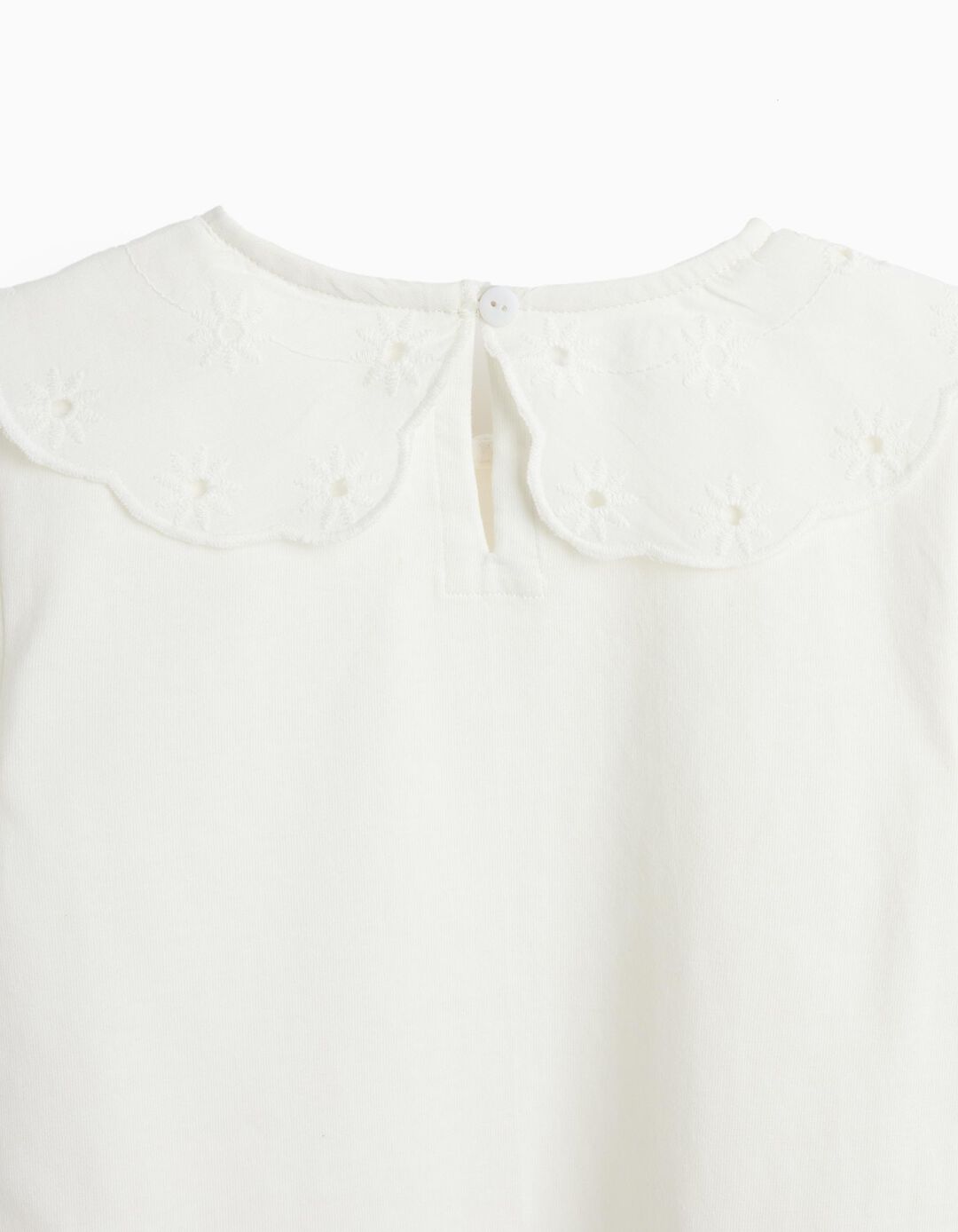 Camisa Com Folho, Menina, Branco