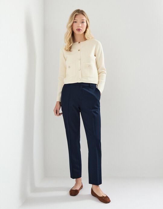 Comprar Online Calças Tailored, Mulher, Azul Escuro