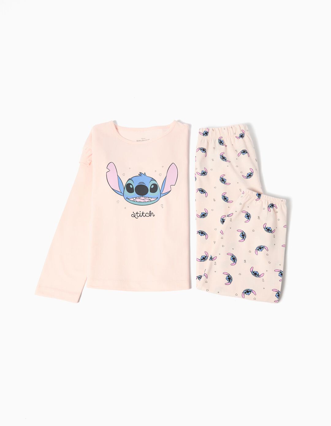 Pijama 'Stitch', Menina, Rosa Claro