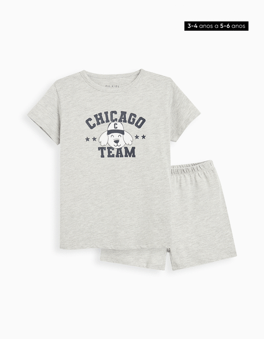Comprar Online Pijama Jersey, Menino, Cinzento Claro