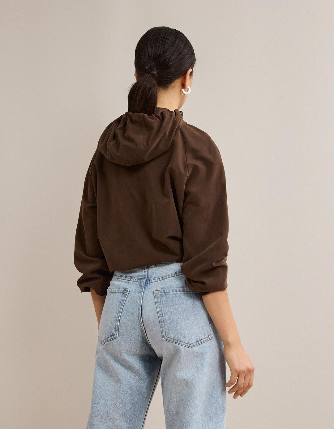 Parka Com Capuz, Mulher, Castanho 