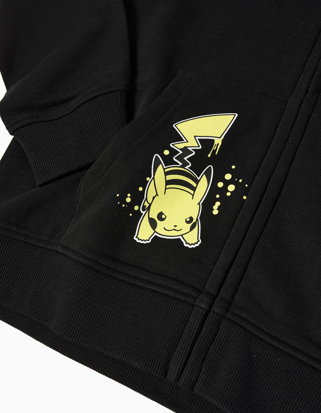 Sweatshirt Capuz 'Pokémon', Menino, Preto