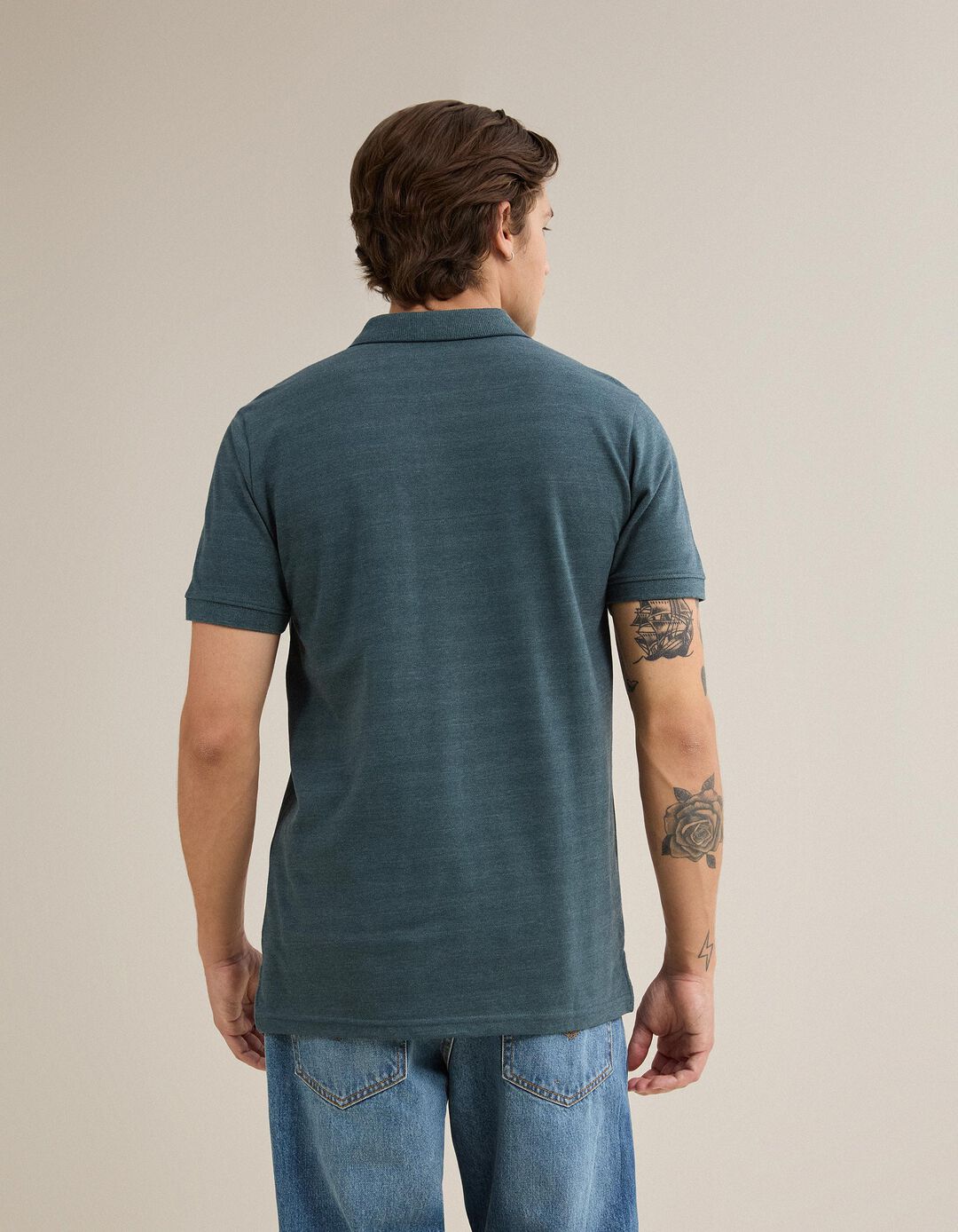 Polo Piquet, Homem, Azul Escuro