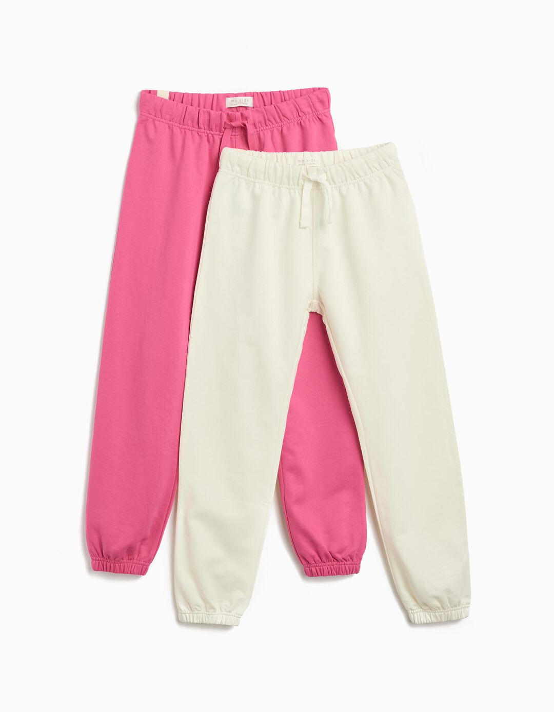 Pack 2 Calças de Felpa, Menina, Branco
