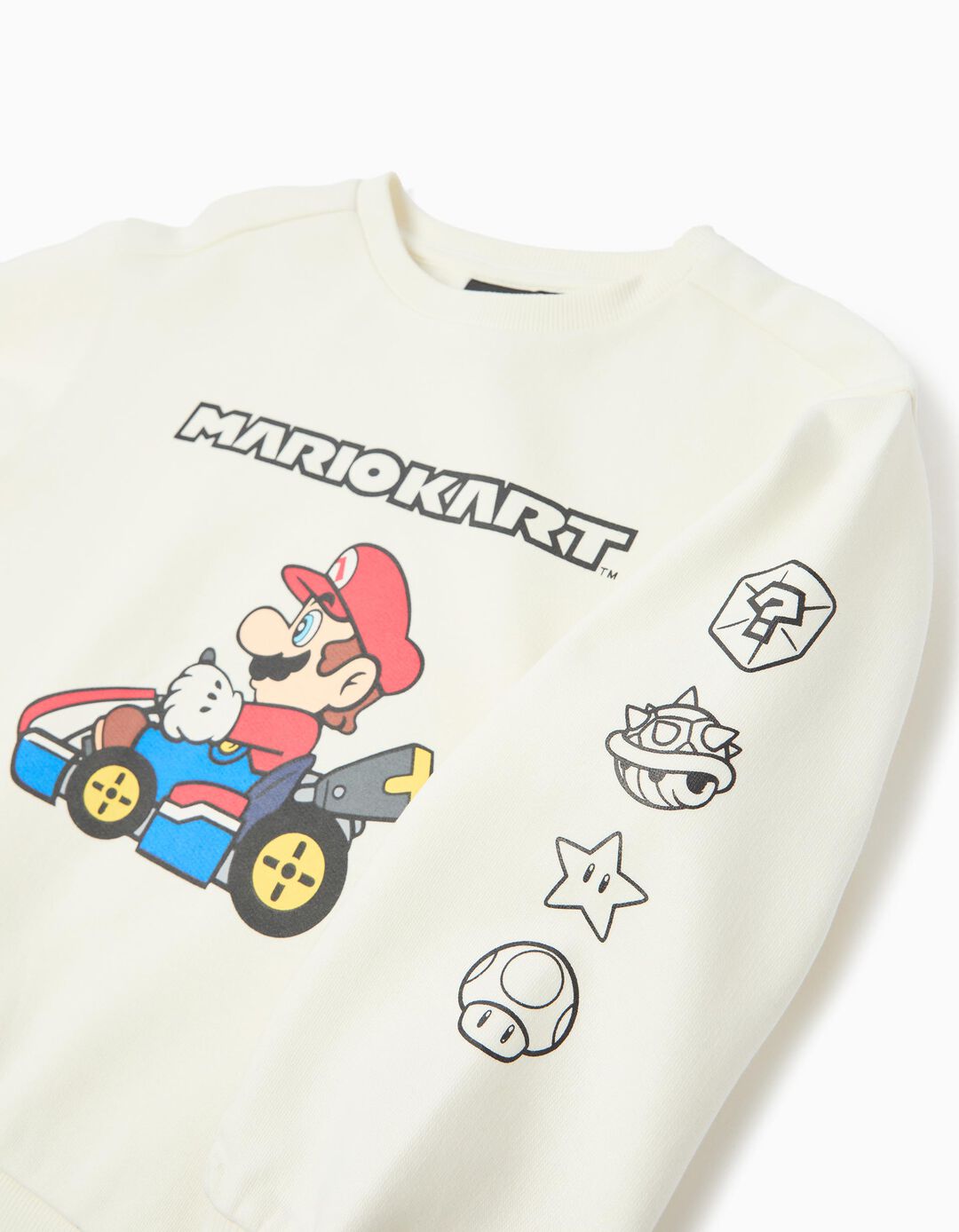 Sweatshirt 'Super Mario', Menino, Branco