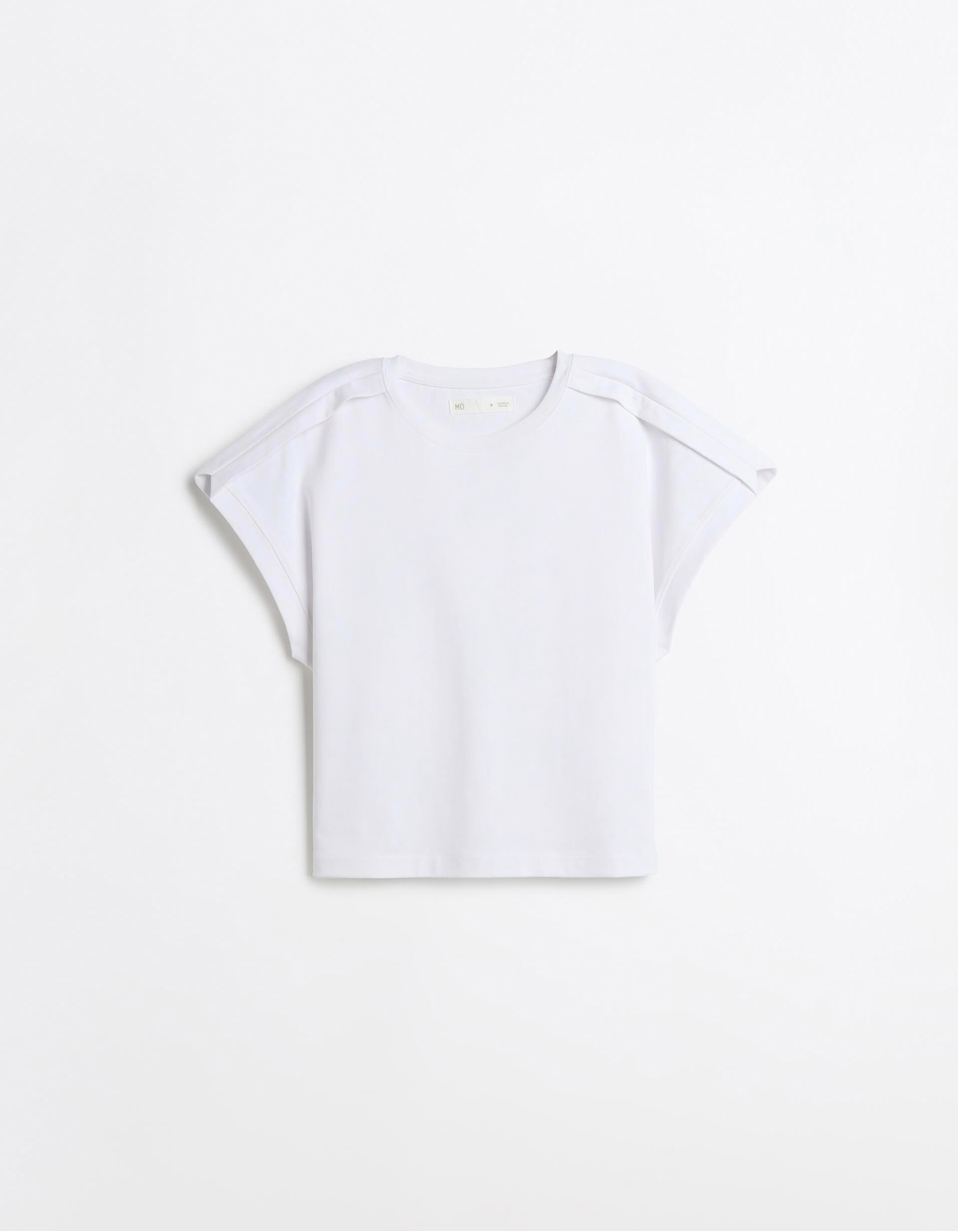 Comprar Online T-shirt Com Detalhe, Mulher, Branco