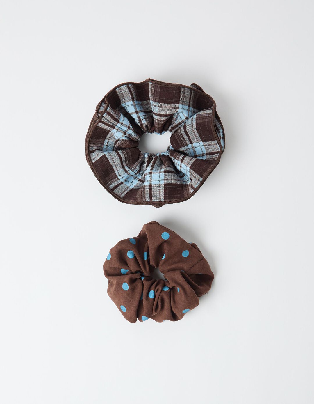 Pack 2 El&aacute;sticos Scrunchies, Mulher, Multicolor