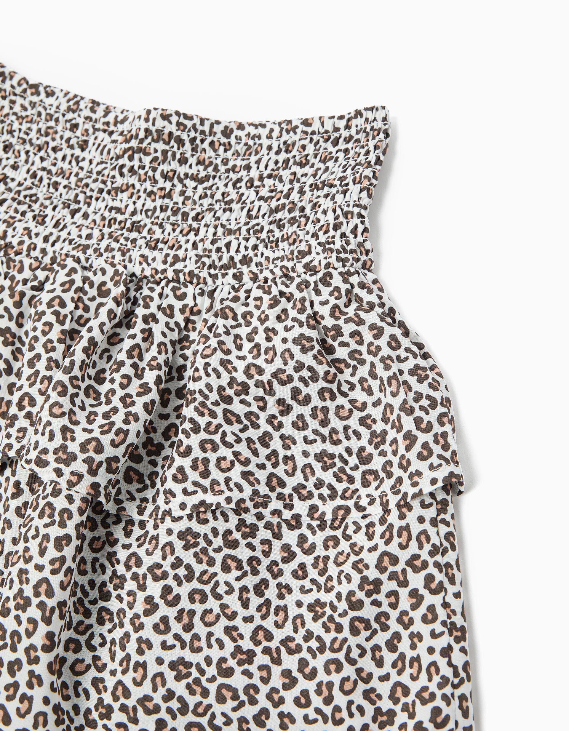 Comprar Online Saia com Folhos, Menina, Branco