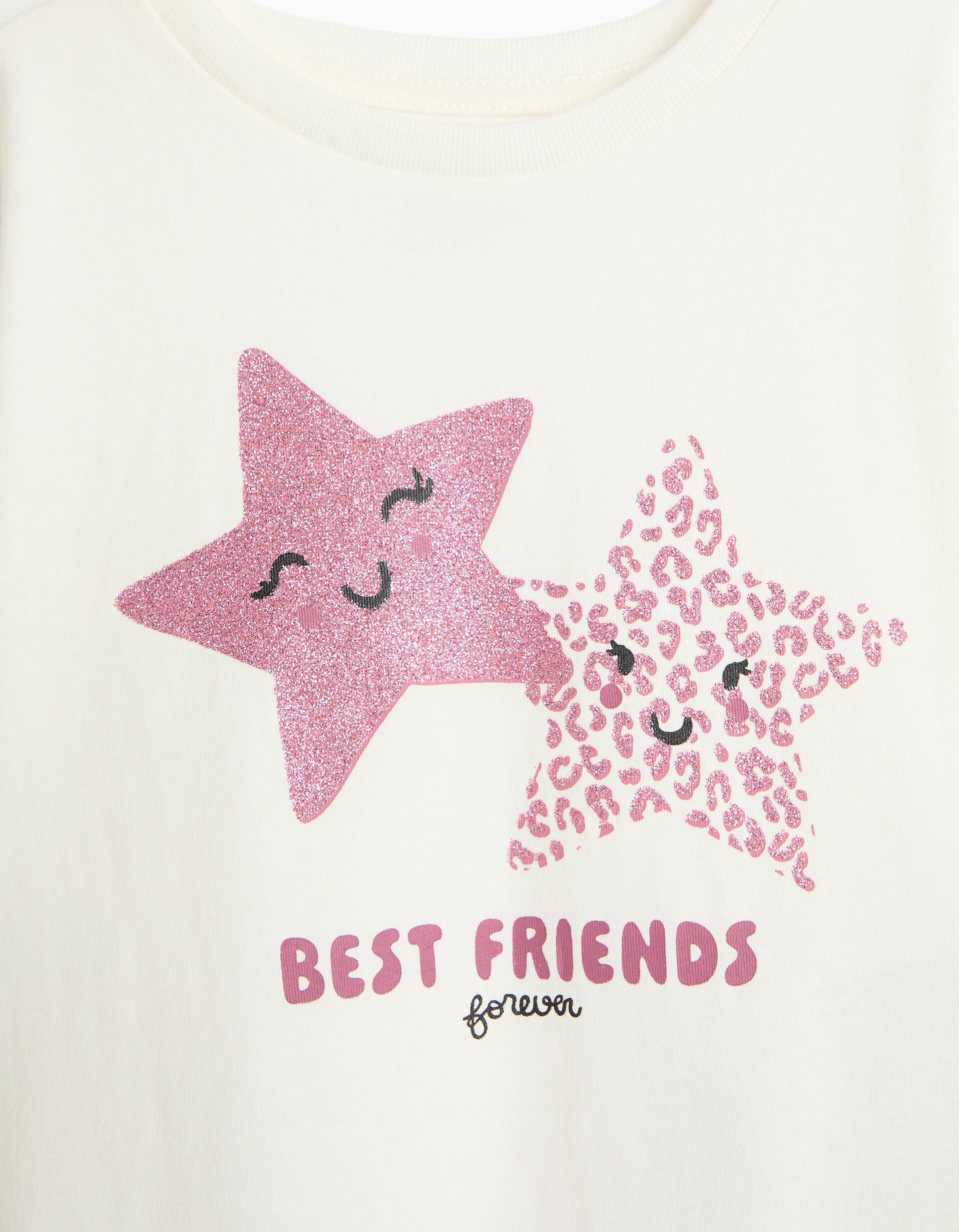 Comprar Online T-shirt Estampada, Menina, Branco
