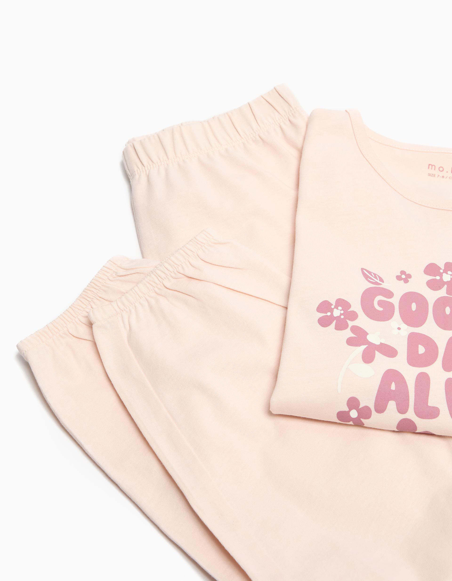 Comprar Online Pijama Jersey, Menina, Rosa Claro 