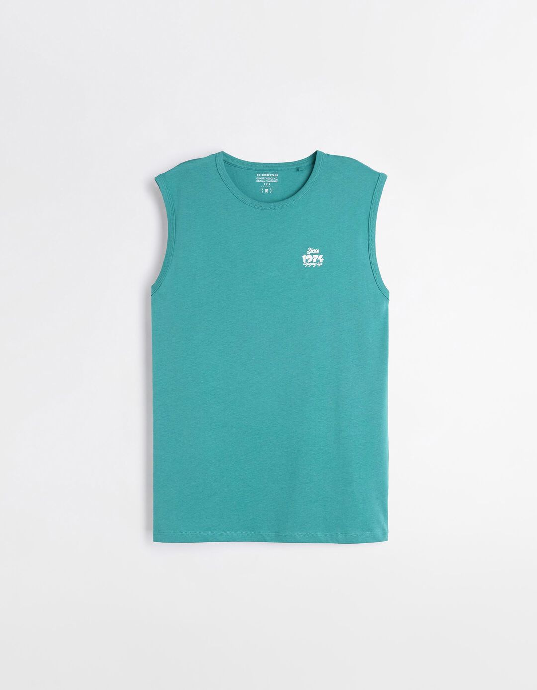 T-shirt sem mangas, Homem, Verde