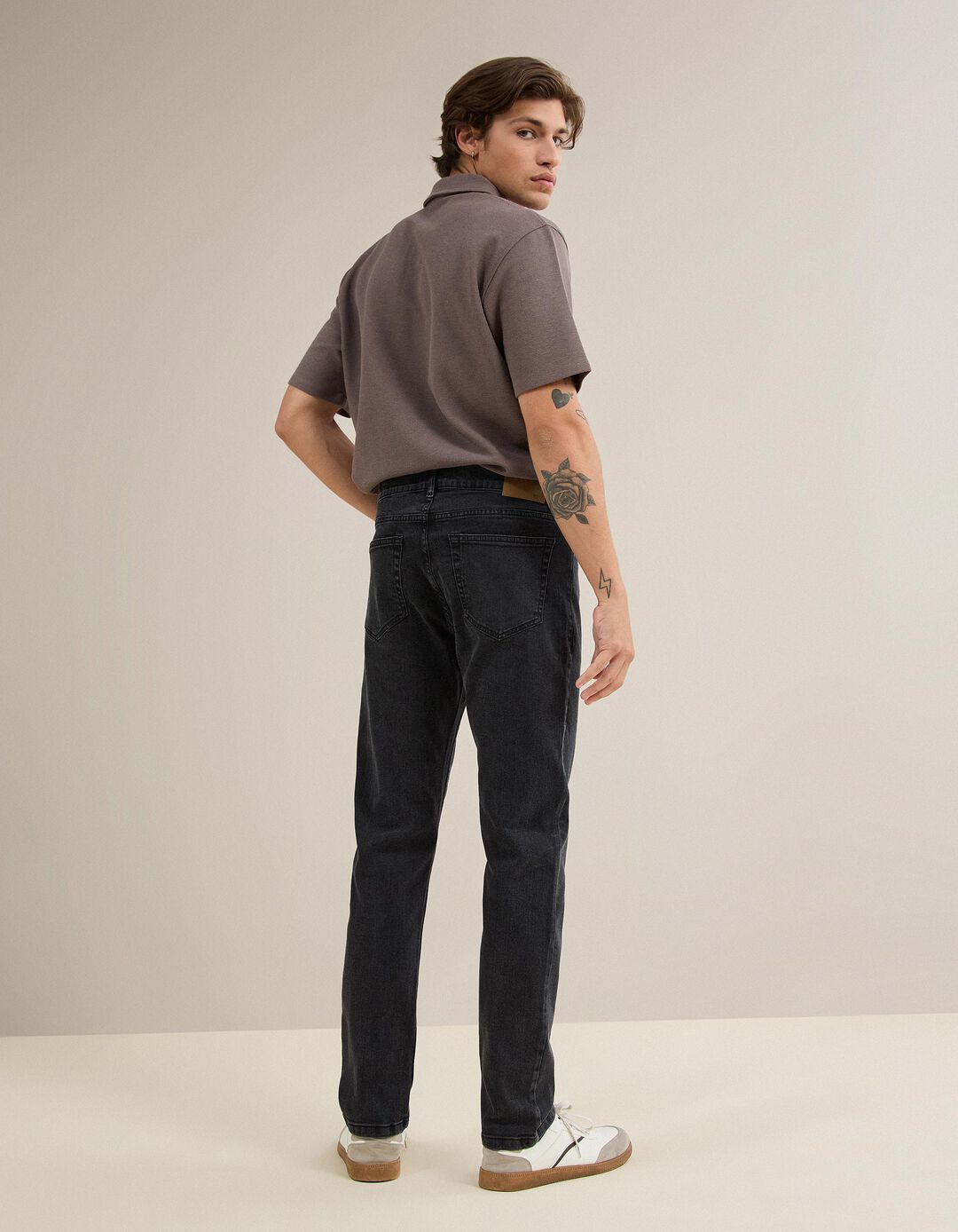 Jeans 'Slim Fit', Homem, Preto