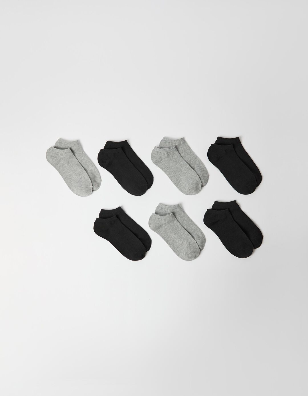 Pack 7 Pares de Meias Tornozelo, Mulher, Multicor