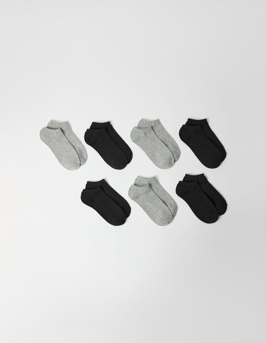 Comprar Online Pack 7 Pares de Meias Tornozelo, Mulher, Multicor