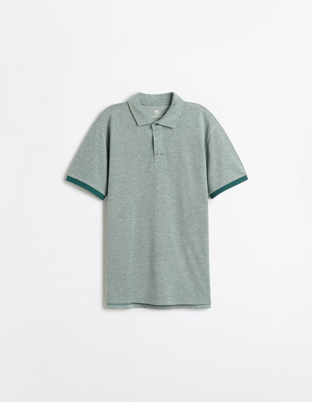 Polo Oxford Piquet, Homem, Verde Escuro