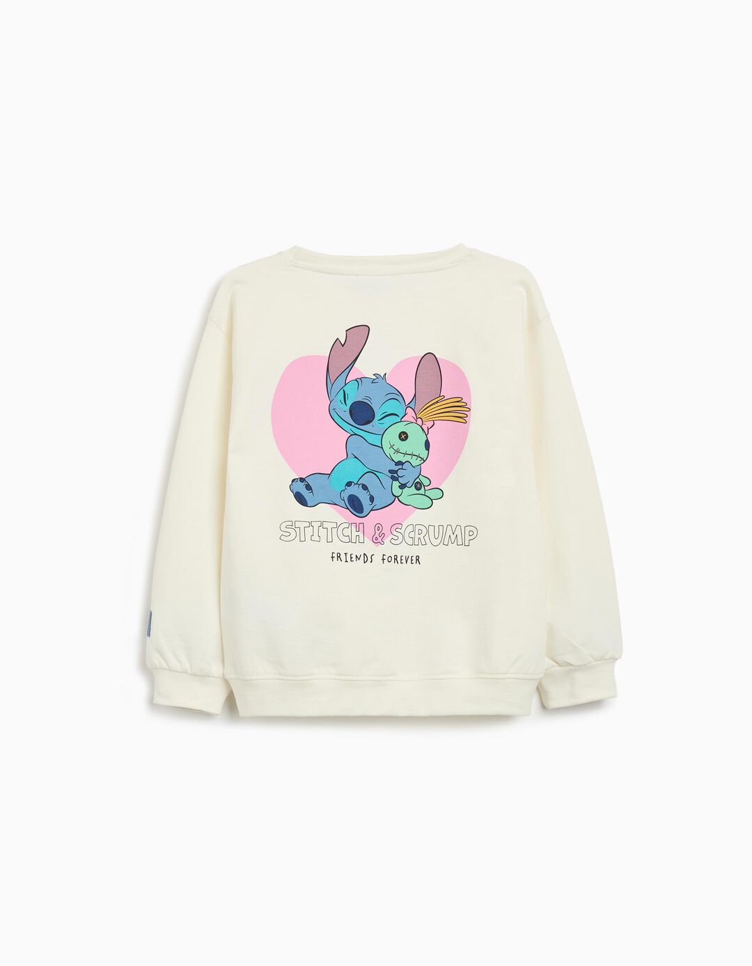 Sweatshirt de Felpa 'Stitch', Menina, Branco
