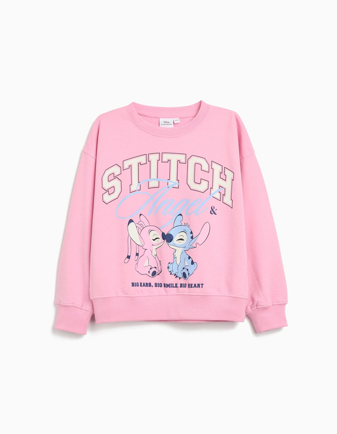 Sweatshirt de Felpa 'Stitch', Menina, Rosa