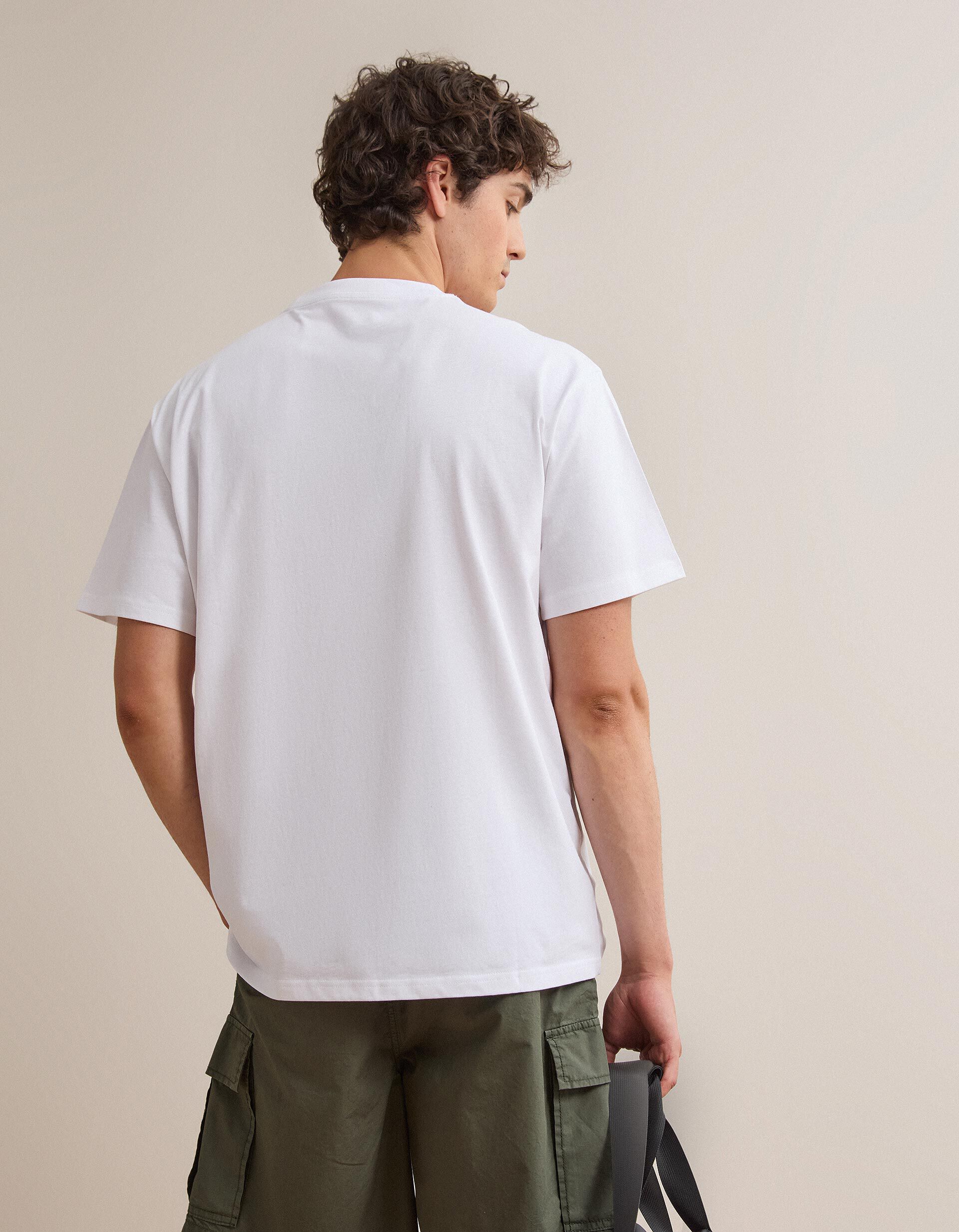 Comprar Online T-shirt Jersey Estampada, Homem, Branco