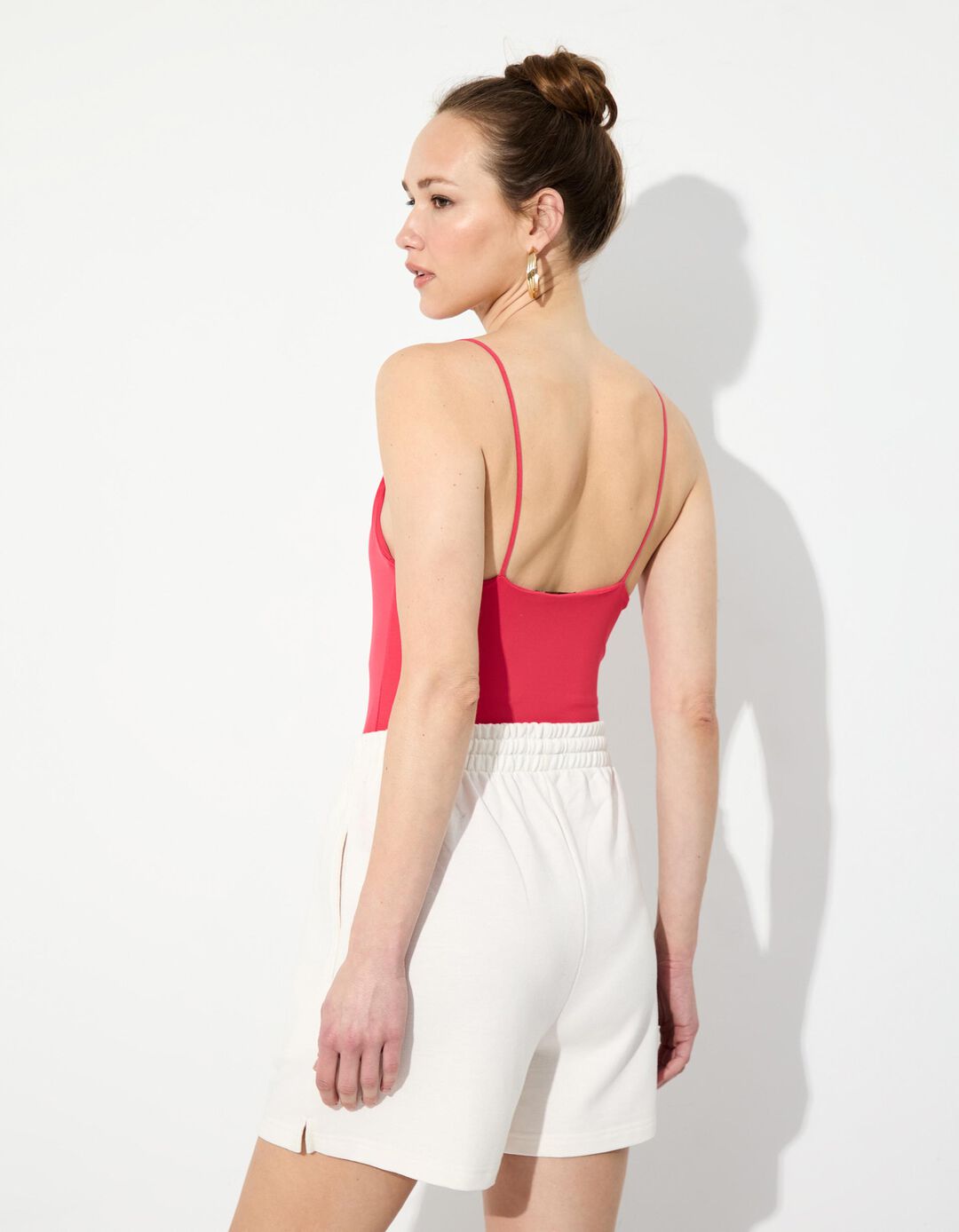 Body Alças Finas, Mulher, Rosa 