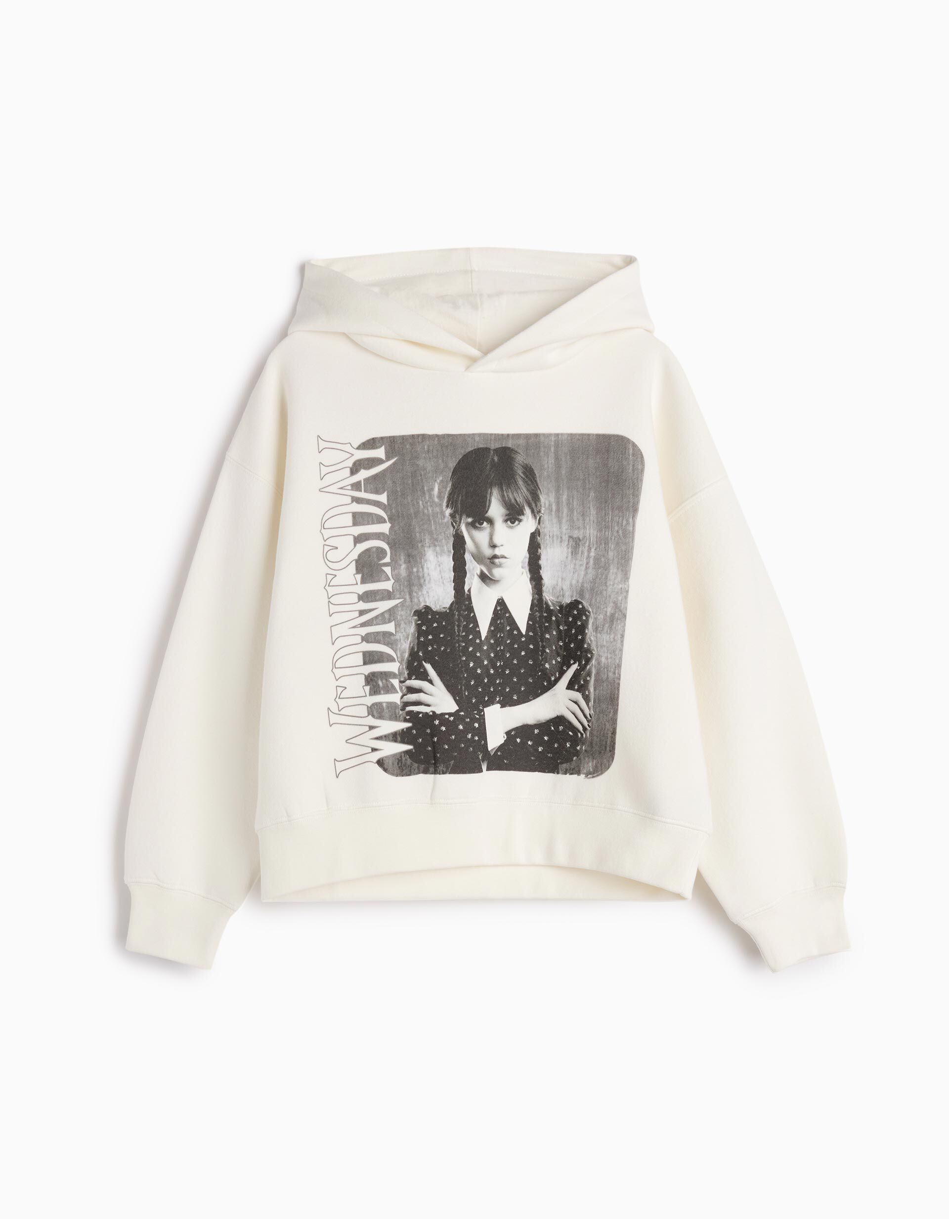 Comprar Online Sweatshirt Capuz 'Wednesday', Menina, Branco