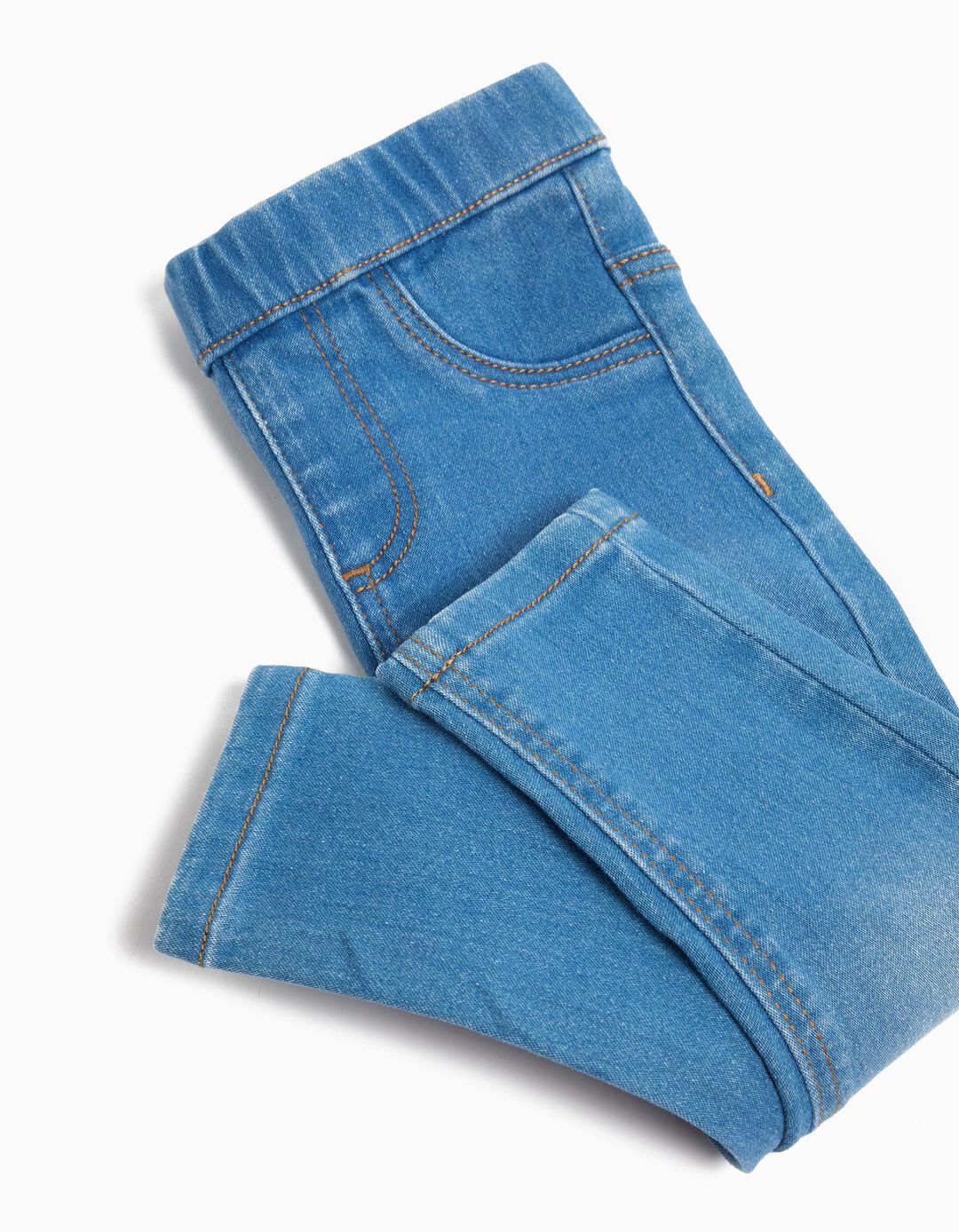 Jeggings de Ganga, Menina, Azul Claro