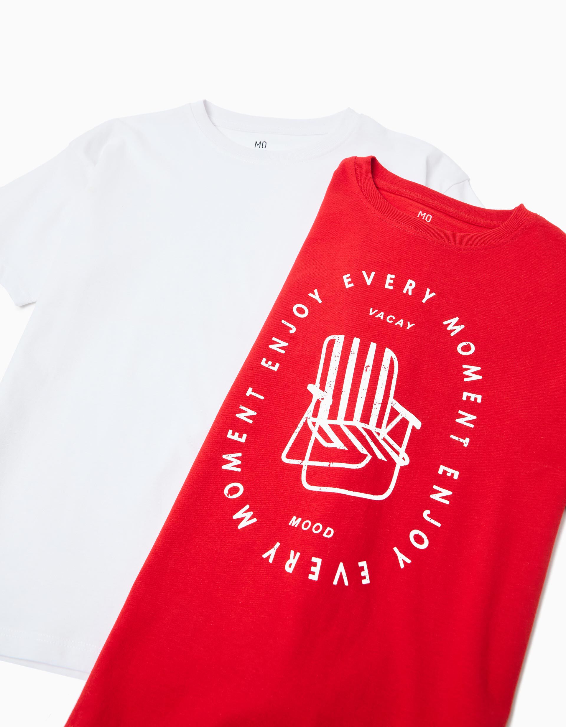 Comprar Online Pack 2 T-shirts, Menino, Vermelho