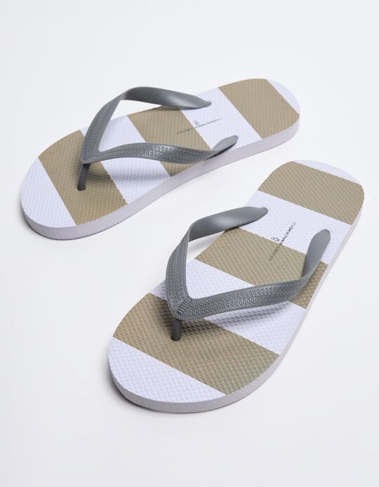 Comprar Online Chinelos Riscas, Homem, Verde