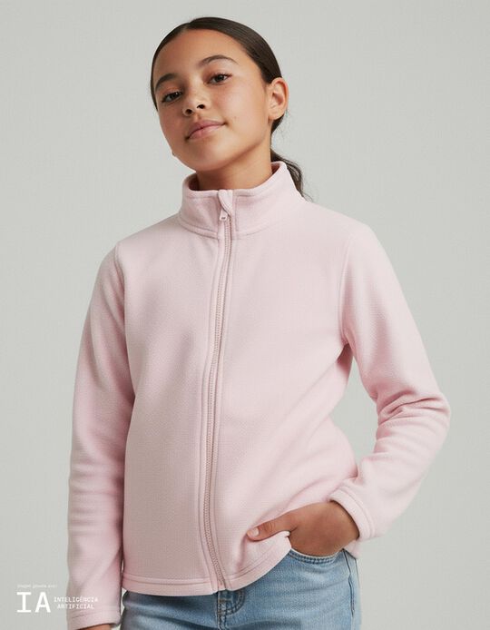 Comprar Online Casaco Polar, Menina, Rosa Claro