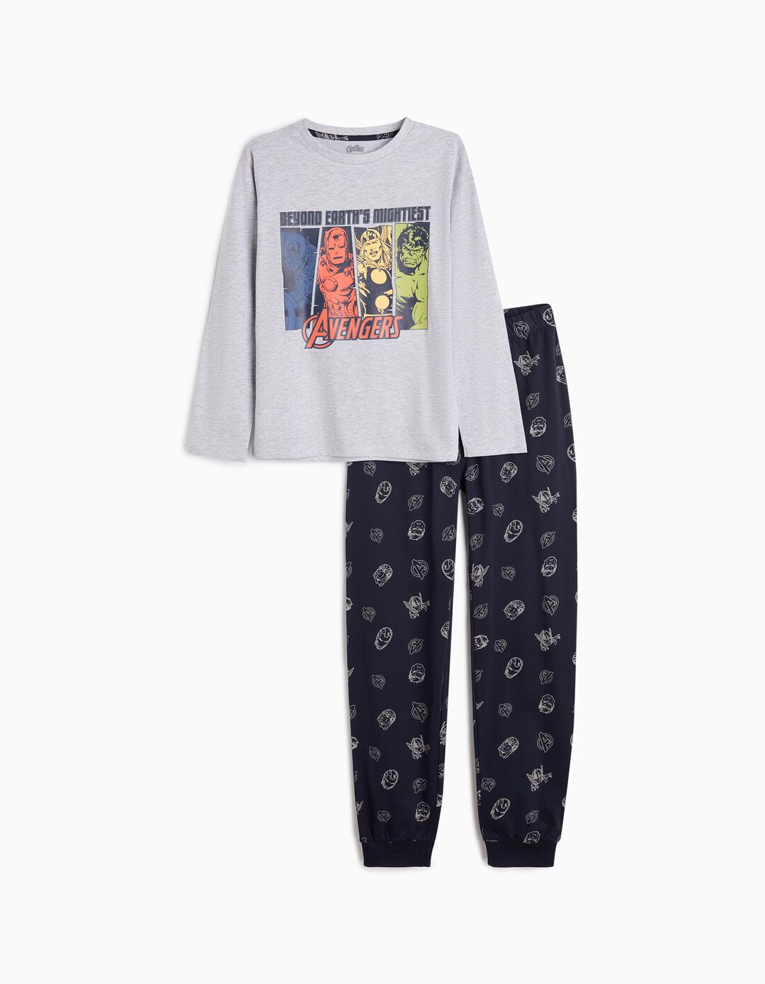 Pijama, Menino, Cinzento