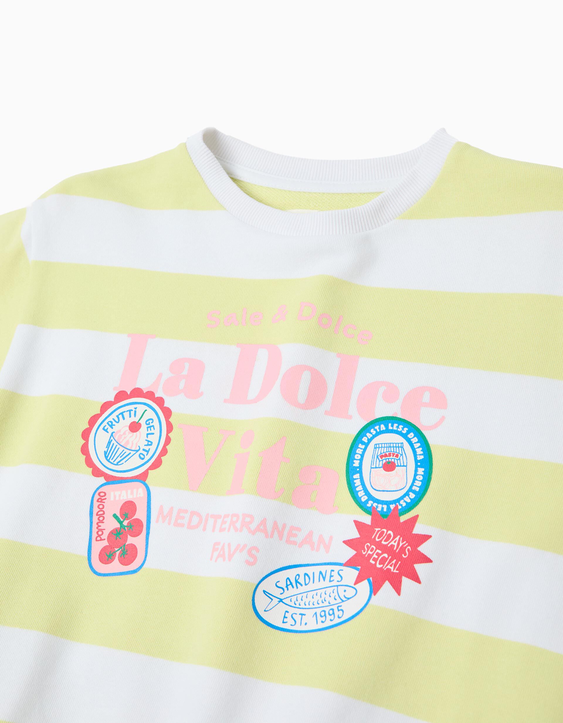 Comprar Online Sweatshirt, Menina, Amarelo Claro