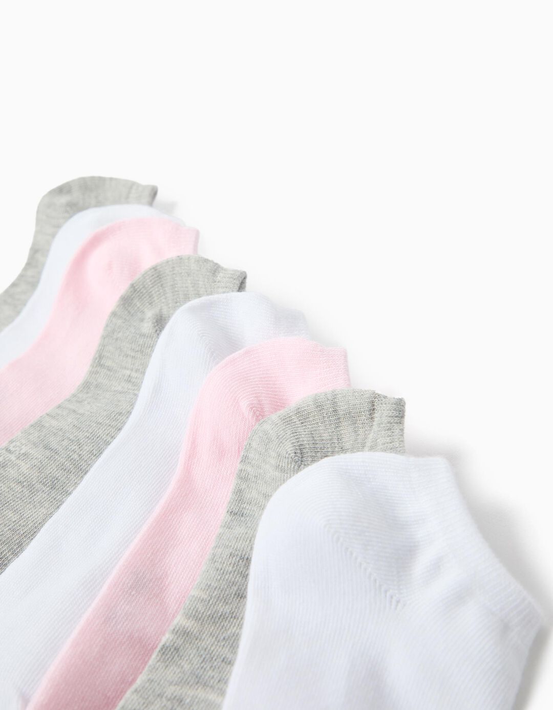 Pack 7 Pares de Meias Tornozelo, Menina, Multicor