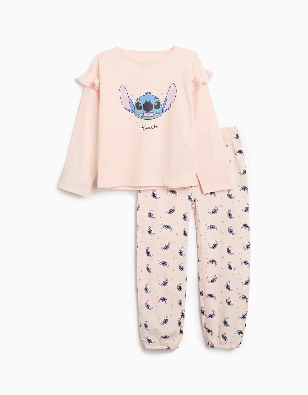 Pijama 'Stitch', Menina, Rosa Claro