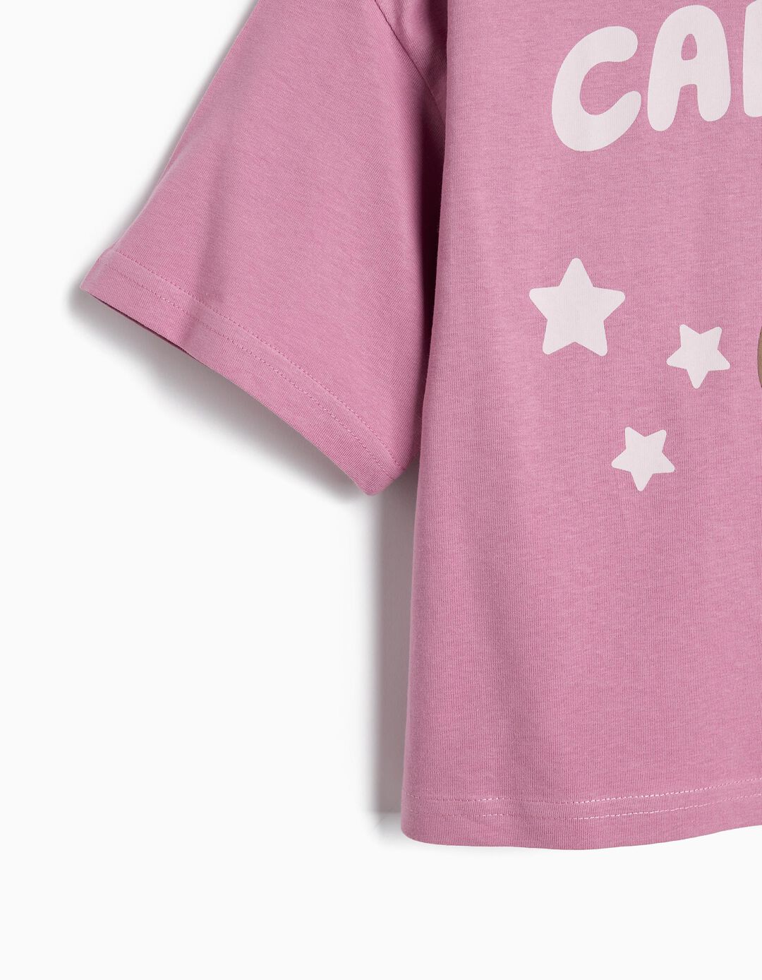 T-shirt Boxy 'CapyFun', Menina, Rosa